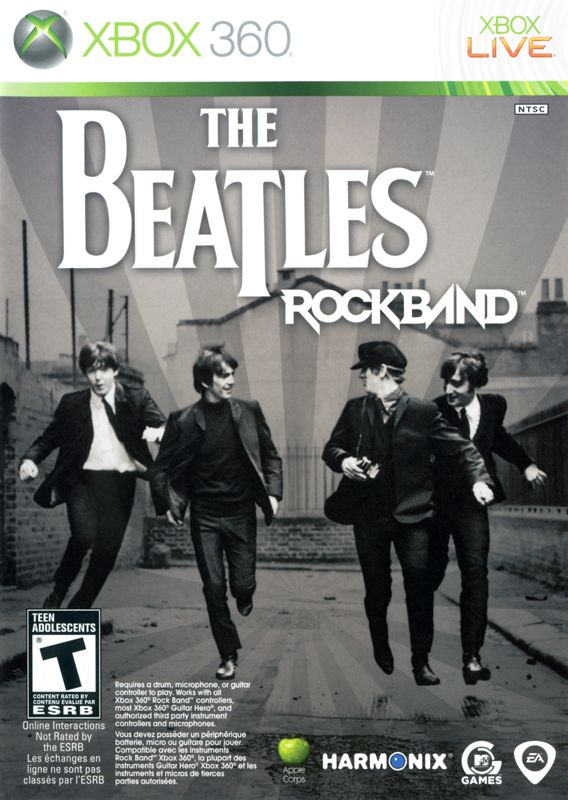 The Beatles: Rock Band box art for Xbox 360